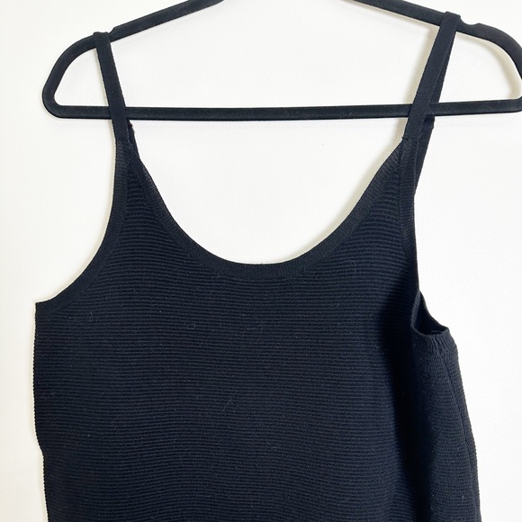 Hatch Maternity Wool Midi Dress Black Ribbed Sleeveless P / XS - Picture 2 of 6